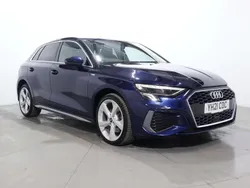 Blue Used 2021 Audi A3 Sportback e-tron S-Line Sedan | £15,000 (Super price)