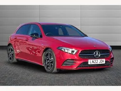 Patagonia red Used 2022 Mercedes A200 Executive Hatchback | £25,095 (A bit pricey)