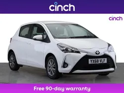 White Used 2019 Toyota Yaris Hatchback | £8,249 (Fair price)