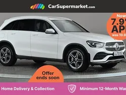 White Used 2021 Mercedes GLC220 AMG line Estate | £26,697 (Fair price)