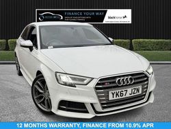 White Used 2017 Audi S3 Sportback Comfort Hatchback | £15,295 (Fair price)