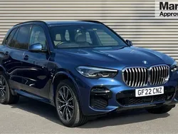 Blue Used 2022 BMW X5 M Sport SUV | £36,787 (Good price)