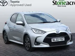 Silver Used 2022 Toyota Yaris Hybrid Design Hatchback | £16,000 (Fair price)