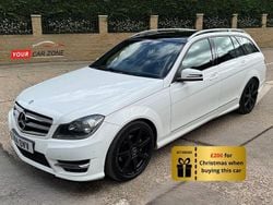 White Used 2014 Mercedes C220 Sport Edition Estate | £9,200 (Good price)