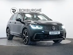 Black Used 2021 VW Tiguan R-line SUV | £21,995 (Good price)