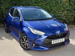 Blue Used 2023 Toyota Yaris Hybrid Design Hatchback | £17,699 (Fair price)