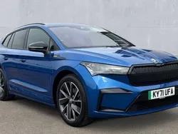 Race blue Used 2021 Skoda Enyaq iV SportLine SUV | £22,790 (Fair price)