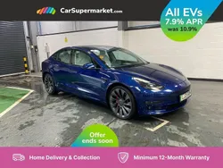 Blue Used 2021 Tesla Model 3 Performance Sedan | £23,197 (Fair price)