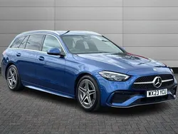 Blue Used 2023 Mercedes C200 AMG line Estate | £26,495 (Super price)