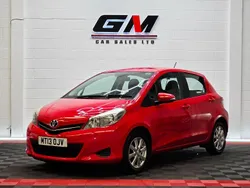Red Used 2013 Toyota Yaris Hatchback | £5,695 (Fair price)