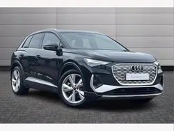 Black Used 2024 Audi Q4 e-tron S-Line SUV | £34,042 (Good price)