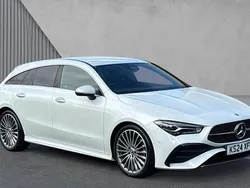 White Used 2024 Mercedes CLA220 AMG Line Premium Sedan | £29,695 (Fair price)