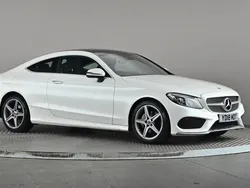 White Used 2018 Mercedes C220 AMG Line Premium Plus Coupe | £17,198 (Fair price)