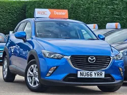 Metallic blue Used 2016 Mazda CX-3 SUV | £9,995 (A bit pricey)