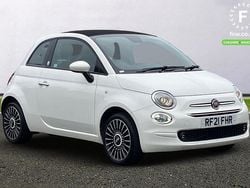 White Used 2021 Fiat 500 Launch Edition Cabriolet | £11,199 (Fair price)
