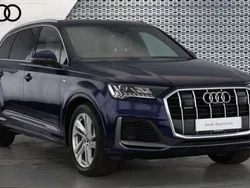 Blue Used 2021 Audi Q7 S-Line SUV | £37,272 (Fair price)
