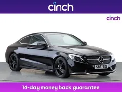 Black Used 2017 Mercedes C220 AMG line Coupe | £14,199 (Fair price)