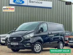 Black Used 2023 Ford Transit Custom Limited Van | £20,994 (A bit pricey)