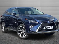 Deep blue Used 2017 Lexus RX450h Luxury Line SUV | £21,999 (A bit pricey)