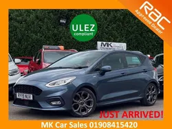 Chrome blue Used 2019 Ford Fiesta ST-Line Hatchback | £8,795 (Fair price)
