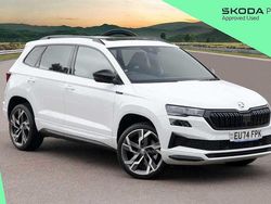 Moon white metallic Used 2024 Skoda Karoq SportLine SUV | £28,000 (Fair price)