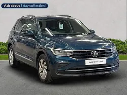 Blue Used 2022 VW Tiguan Life SUV | £17,533 (Fair price)