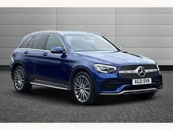 Blue Used 2021 Mercedes GLC300 AMG Line Premium SUV | £27,395 (Fair price)