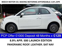 White Used 2020 Fiat 500 Launch Edition Hatchback | £8,990 (Good price)