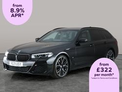 Black Used 2021 BMW 520 M Sport Estate | £20,357 (Good price)