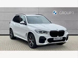 White Used 2022 BMW X5 M Sport SUV | £50,350 (Expensive)