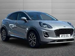 Solar silver Used 2021 Ford Puma Titanium Hatchback | £13,550 (Good price)