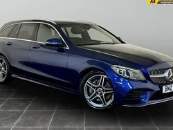 Blue Used 2019 Mercedes C300 AMG line Estate | £13,995 (Good price)