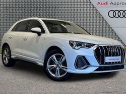 Glacier white metallic Used 2021 Audi Q3 S-Line SUV | £25,295 (Fair price)