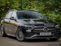 Black Used 2023 Mercedes C220 AMG Line Premium Estate | £31,500 (Fair price)
