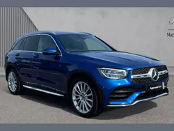Blue Used 2022 Mercedes GLC220 AMG Line Premium SUV | £29,713 (Expensive)