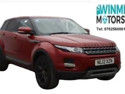 Red Used 2012 Land Rover Range Rover evoque Pure | £4,795