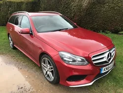 Red Used 2014 Mercedes E220 AMG line Estate | £13,990 (Expensive)