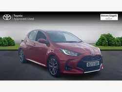 Red Used 2023 Toyota Yaris Hybrid Hatchback | £20,771 (A bit pricey)