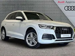 White Used 2019 Audi Q5 S-Line SUV | £24,995 (Fair price)