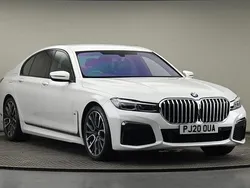 Mineral white Used 2020 BMW 750 M Sport Sedan | £38,800