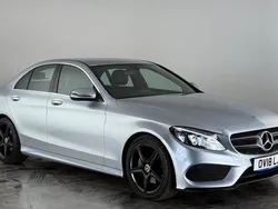 Silver Used 2018 Mercedes C220 AMG line Sedan | £11,600 (Good price)