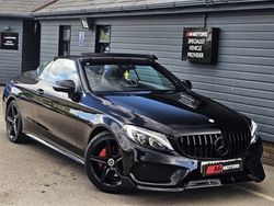 Black Used 2017 Mercedes C220 AMG line Cabriolet | £17,489 (Fair price)