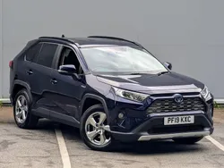 Blue Used 2019 Toyota RAV4 Hybrid Design SUV | £16,995 (Fair price)