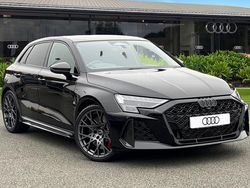 Black New 2025 Audi RS3 Comfort Hatchback | £66,555 (Expensive)