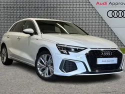 White Used 2024 Audi A3 e-tron S-Line Hatchback | £24,800 (Good price)