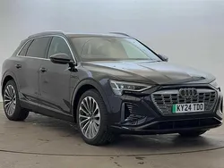 Black Used 2024 Audi Q8 e-tron S-Line SUV | £49,490 (Expensive)