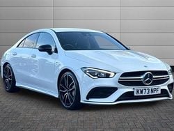 Polar white Used 2023 Mercedes CLA35 AMG Premium Sedan | £33,900 (Fair price)