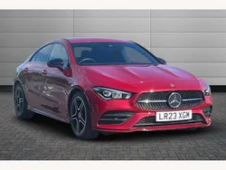 Red Used 2023 Mercedes CLA180 AMG Line Premium Sedan | £27,250 (Fair price)