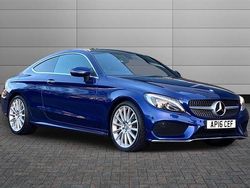 Blue Used 2016 Mercedes C220 AMG Line Premium Coupe | £16,950 (Expensive)