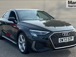 Black Used 2022 Audi A3 S-Line Sedan | £23,324 (Fair price)
